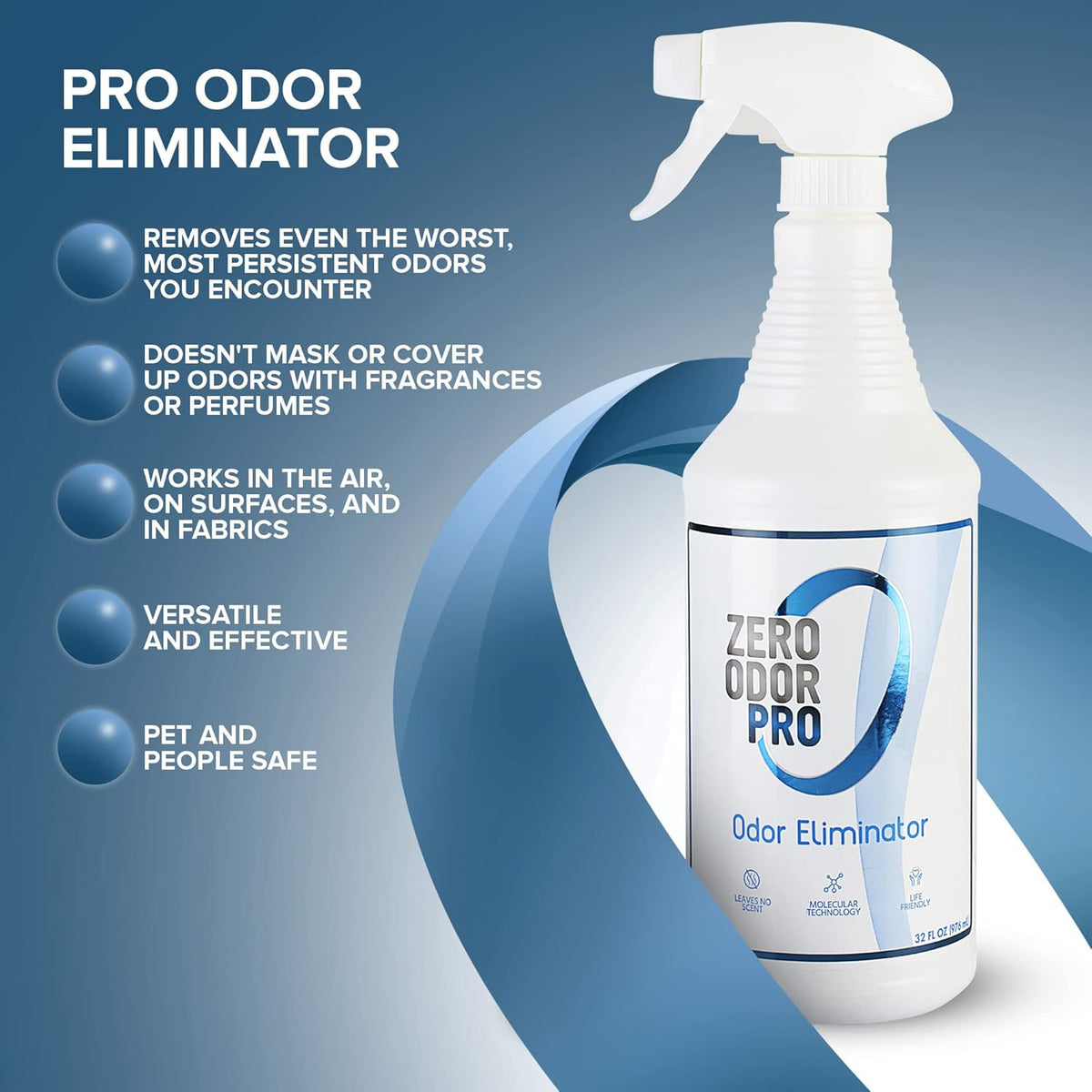 Zero Odor Pro - Commercial Strength Eliminator Odor Neutralizer, Room Deodorizer Odor Eliminator
