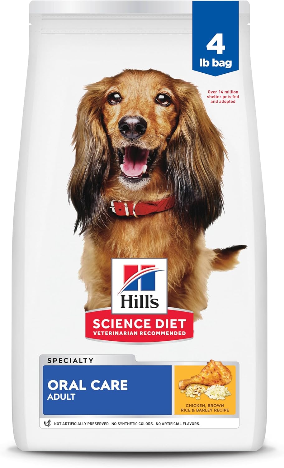 Hill's Science Diet Oral Care, Adult 1-6, Plaque & Tartar Buildup Support, Dry Dog Food, Chicken