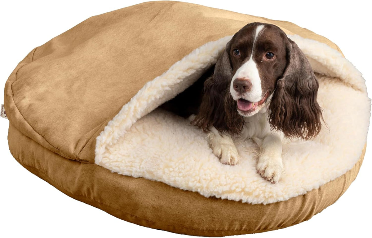 Snoozer Luxury Cozy Cave Dog Bed - Indoor Dog Bed with Cover Cave, Covered Calming Burrow for
