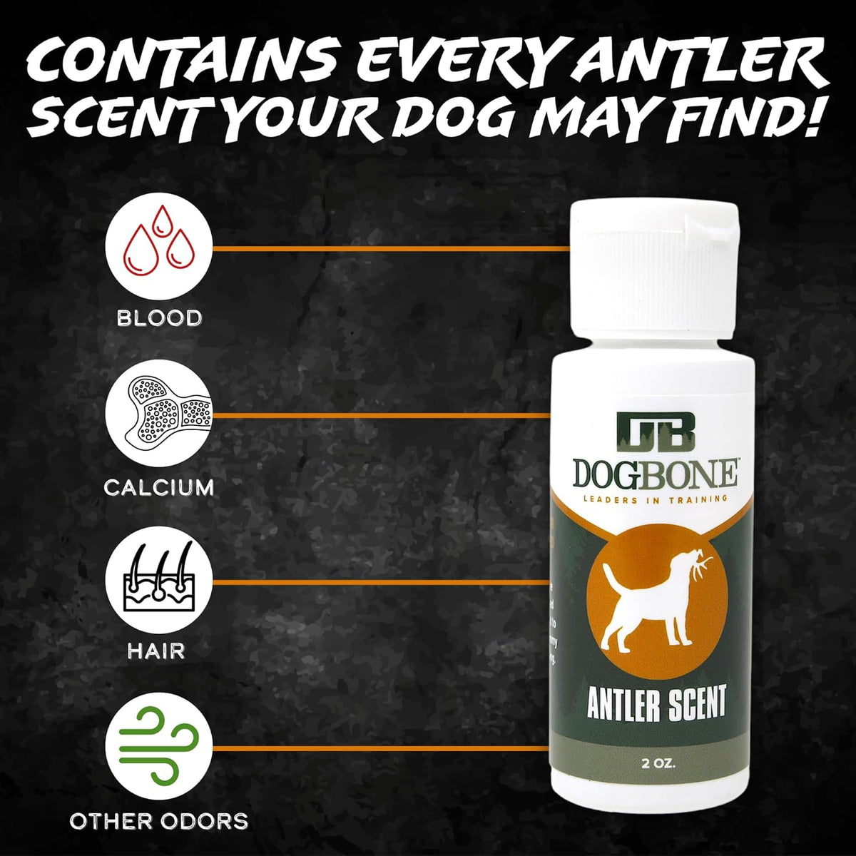 DogBone Shed Hunting Dog Training Kit – Train Your Puppy to Find Deer Antlers - Includes 2 oz Scent