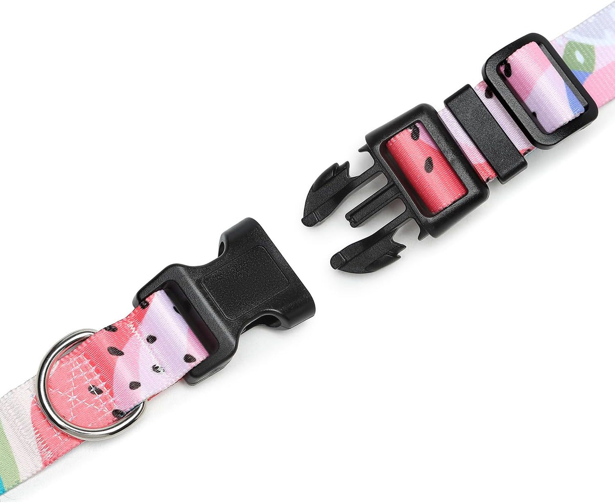 Mercano Adjustable Dog Collar - Special Design Patterns, Soft Nylon Comfortable Durable Pet Collar