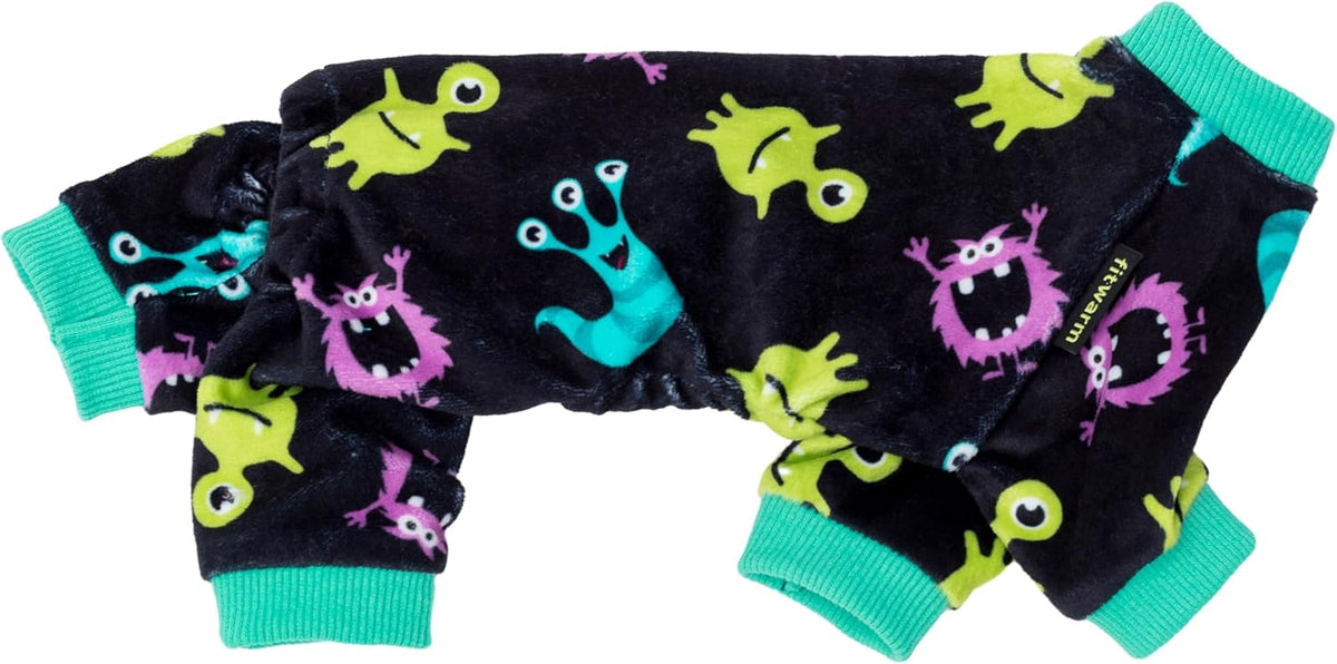 Fitwarm Cute Monster Halloween Dog Pajamas, Funny Costumes for Small Dogs Boy Girl, Festive Pet