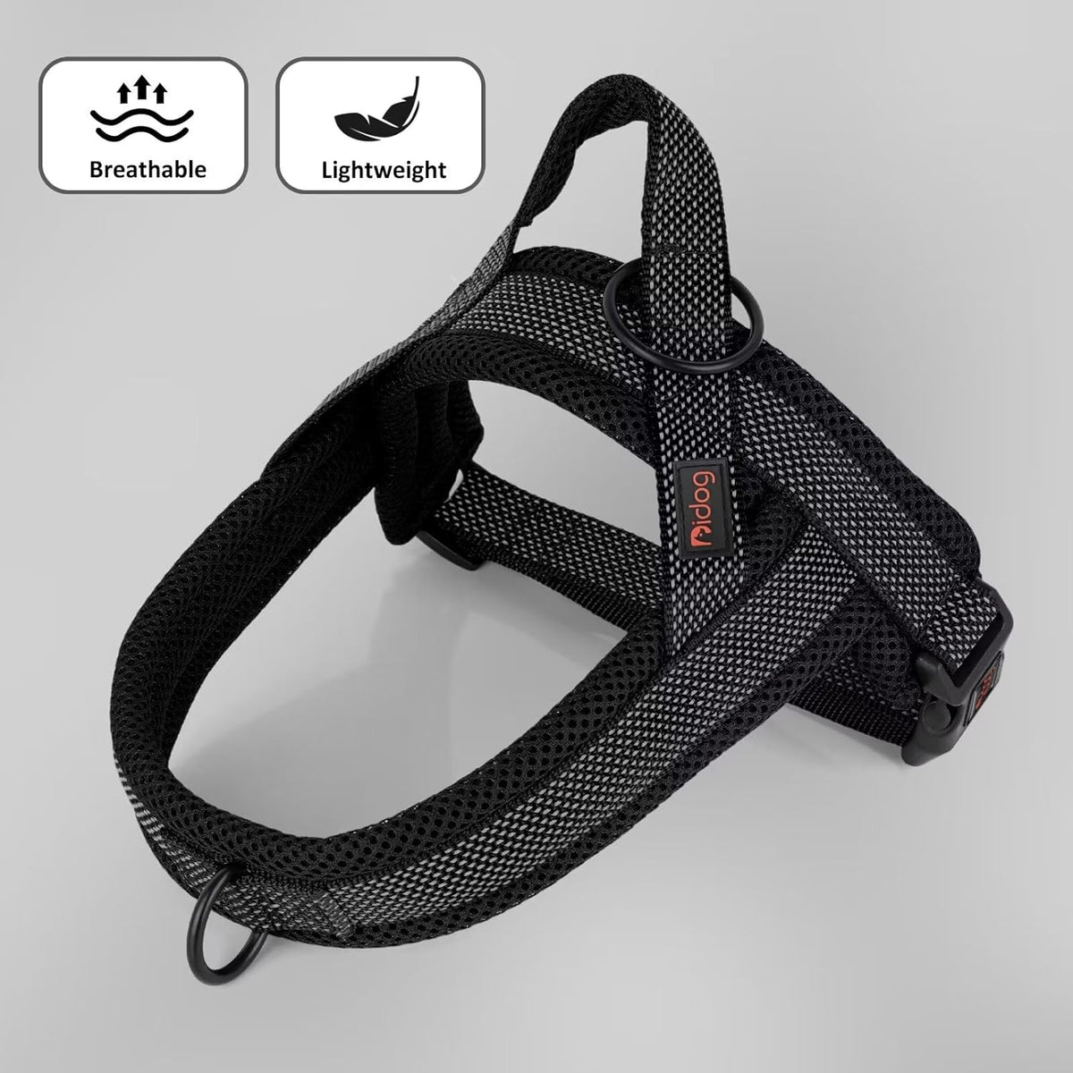 Didog No Pull Dog Harness with Breathable Mesh Padded, Full Reflective & Quick Fit Adjustable Vest