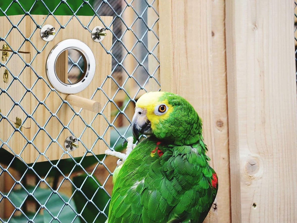 Bird Nest Box Parakeet Breeding Nest Box Bird Nest House Wooden Acrylic Transparent Breeding Box