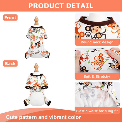 Dog Pajamas Pjs Summer Dog Clothes for Small Dogs Boy Girl Puppy Pajamas for Small Dogs Chihuahua