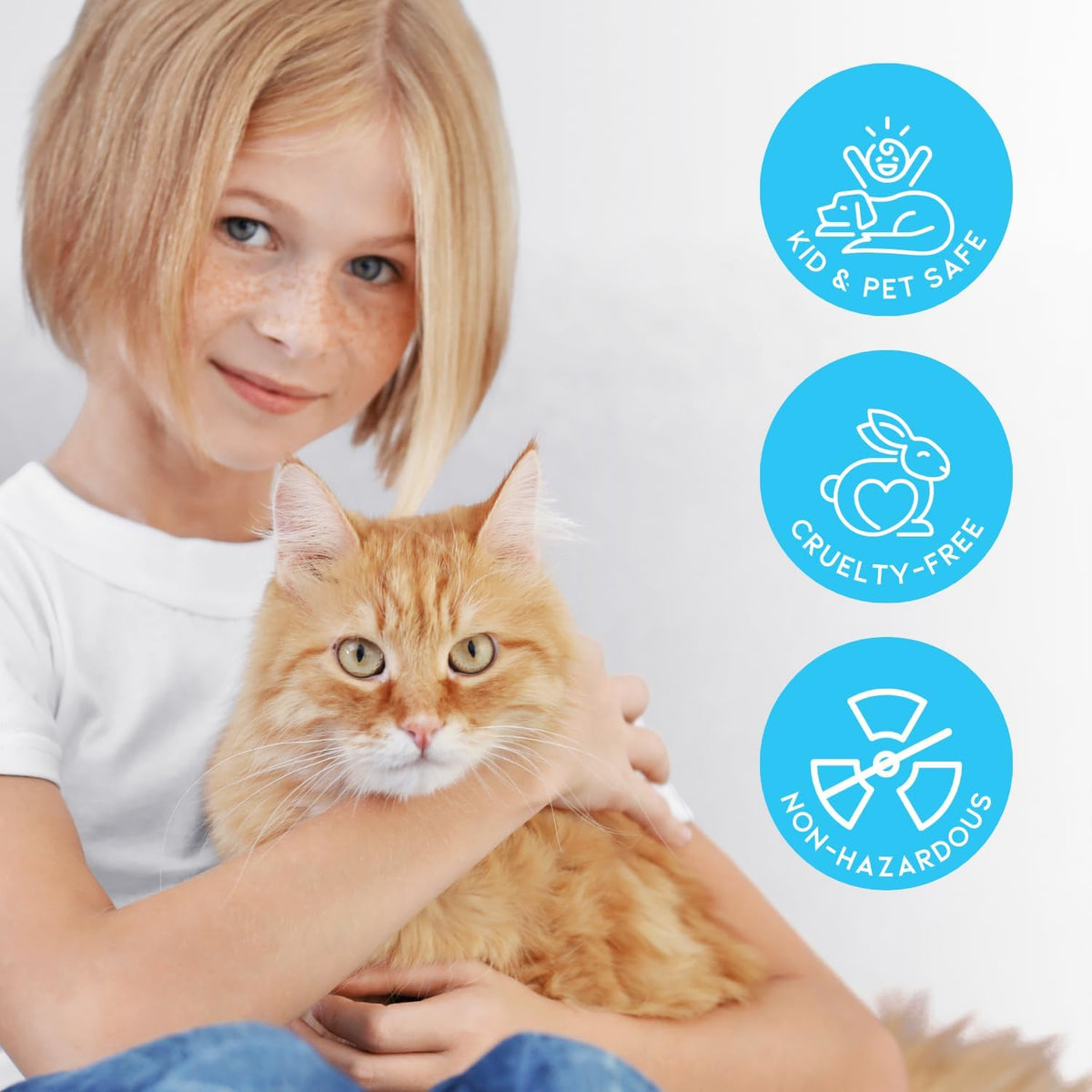 Cat Deodorizer Jar (16 Oz, Pack of 3) Fresh Scent - Air Freshener for Pet Smells from Litter Box