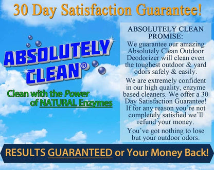Amazing Outdoor Deodorizer odor eliminator Natural Enzyme Just Spray & Walk Away Grass, AstroTurf