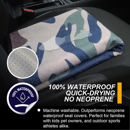 Back Seat Cover for Car Trucks Van SUV,Waterproof Rear Bench Towel Seat Covers for Dogs and