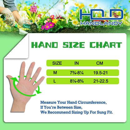 HANDLANDY Leather Gardening Gloves, Thorn Proof Long Gauntlet Heavy Duty Garden Gloves, Elbow