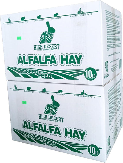 High Desert Alfalfa Hay for Rabbits, Guinea Pigs, Chinchillas & Small Pets – Protein-Rich Natural