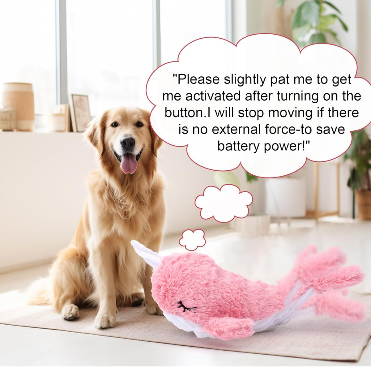 Mity rain 2 in 1 Interactive Dog Toys, Fish Dog Toy to Keep Them Busy, Plush Squeaky Dog Toys