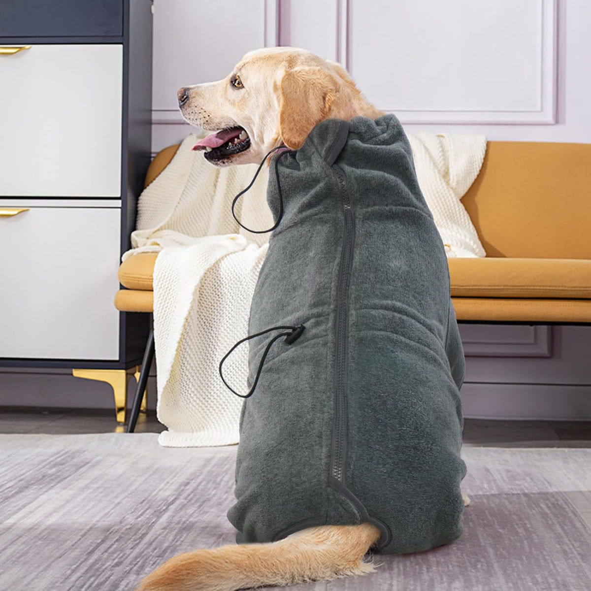 ROZKITCH Doberman Sweater, Pet Windproof Warm Cold Weather Jacket Vest Cozy Jumpsuit Apparel Outfit