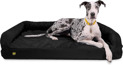K9 Ballistics Tough Orthopedic XXL Extra Large Bolster Dog Bed - Washable, Durable and Water