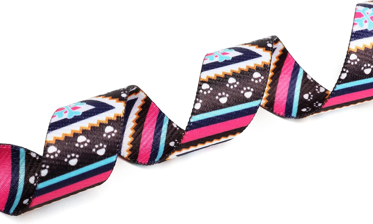Mercano Adjustable Dog Collar - Special Design Patterns, Soft Nylon Comfortable Durable Pet Collar