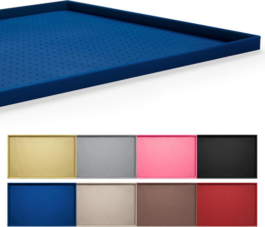 Hubulk Dog Feeding Mat,100% Waterproof Food Grade Silicone Pet Food and Water Bowl