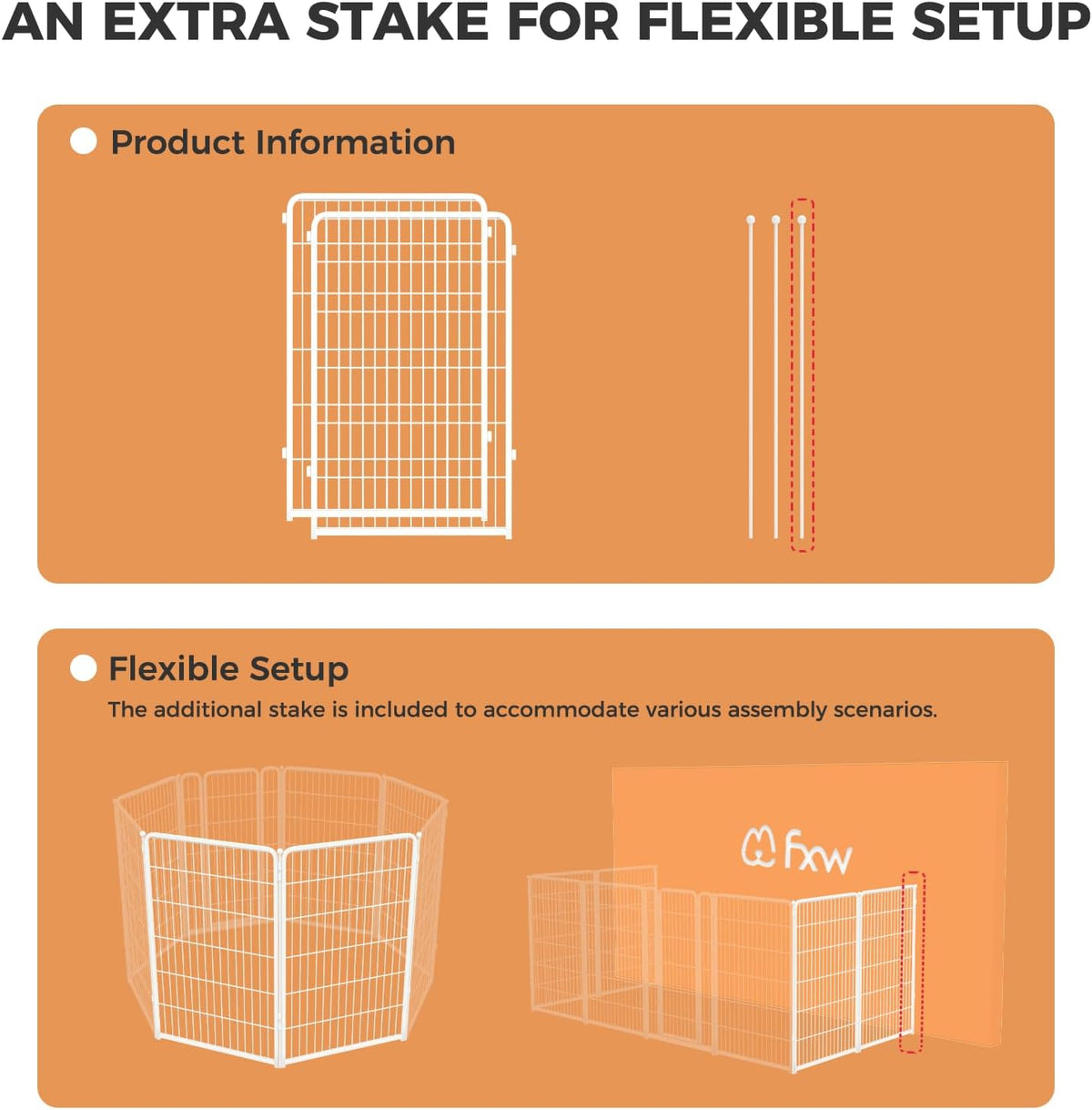 FXW Homeplus Unleashed Indoor Dog Playpen - Stress-Free and Safe Play, Heavy Duty 45 Inch 2 Wire