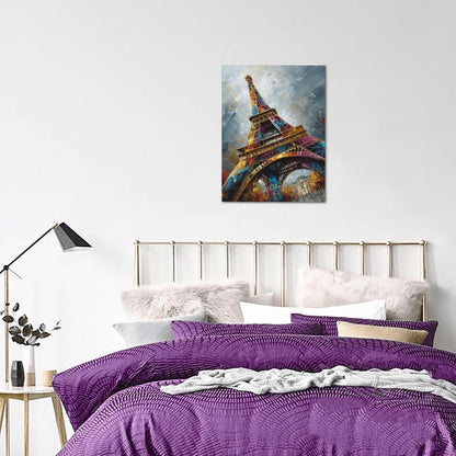 Paris Eiffel Tower Wall Art Paris Architecture Canvas Wall Decor Europe City Eiffel Tower Pictures
