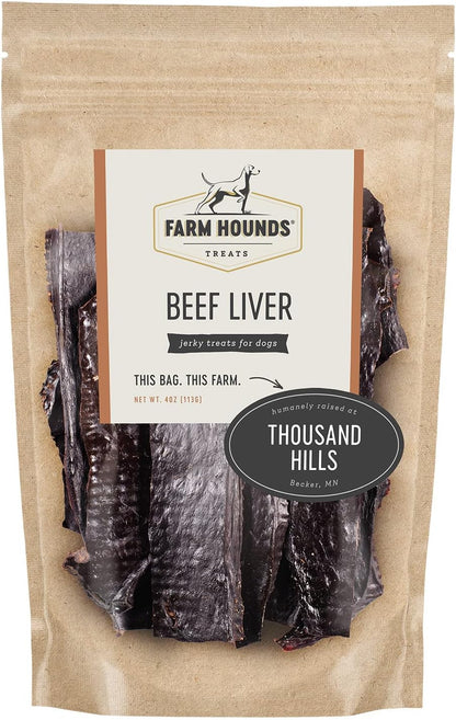 Farm Hounds - Beef Liver - Premium Natural Beef Liver Jerky For Dogs - Made From 100% Humanely
