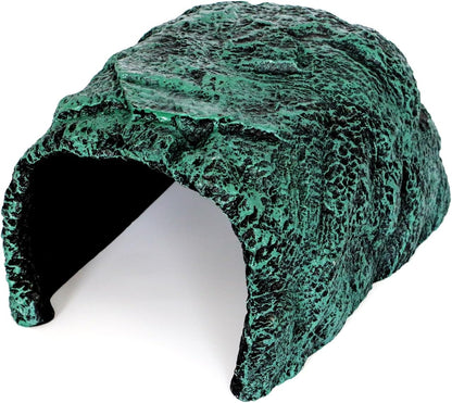 Reptile and Amphibians Rock Hide Cave - Climbing and Hiding Spots, Terrarium & Aquarium Decor