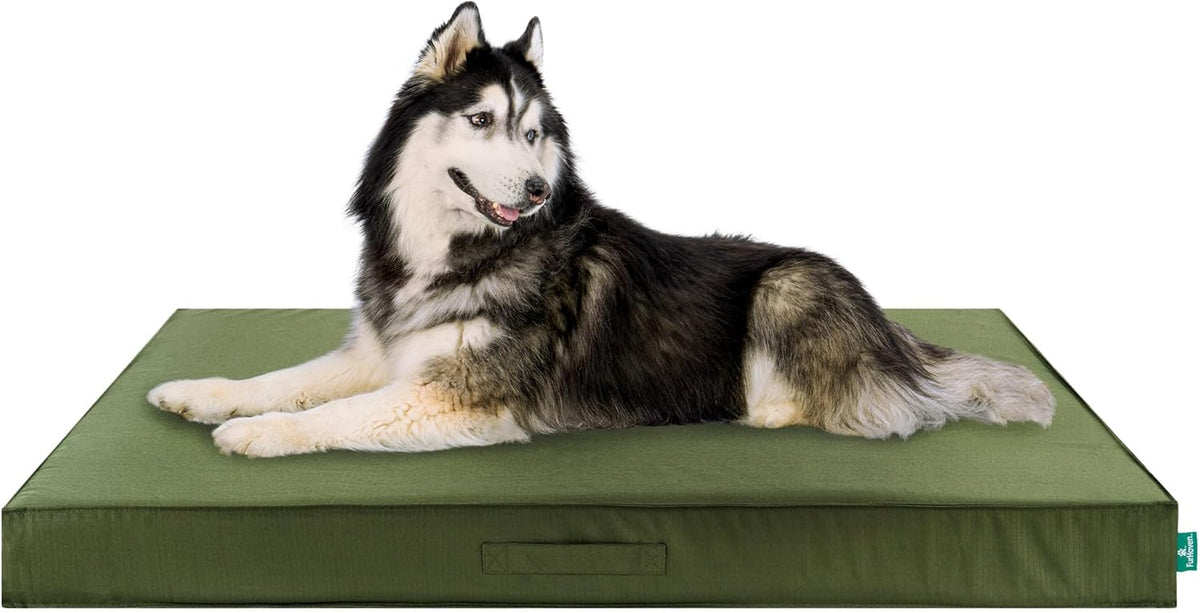 FurHaven Cooling Dog Bed – XXL Foam Mattress for Joint Pain Relief, Waterproof Liner, Removable