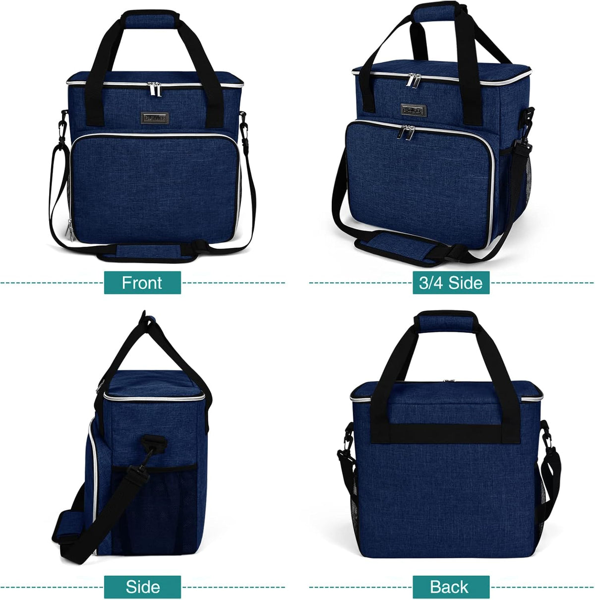 BAGLHER Dog Travel Bag, Pet Travel Bag (ALL Pet Travel Supplies), With 2 Pet Food Containers and 2