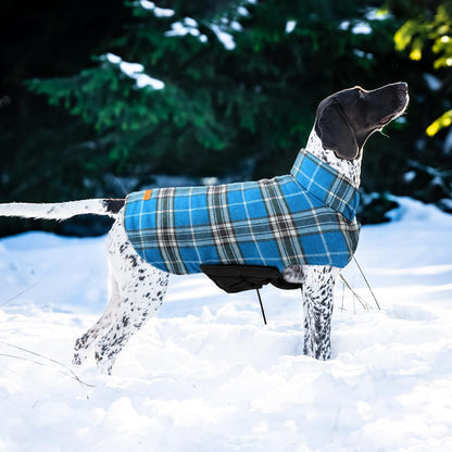 Kuoser Waterproof Dog Coat, Reversible Dog Jacket for Medium Dogs, Adjustable Durable Doggie Winter