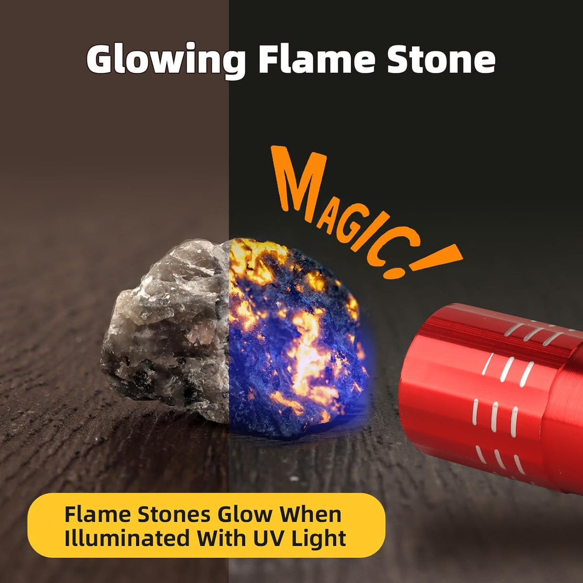Volcano Dig Kit - 10 Rocks Excavation Kit, Gemstone Rocks for Kids, Fossil Volcano Toys Dig Kits