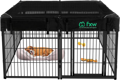 FXW Homeplus Unleashed Indoor Dog Playpen - Stress-Free and Safe Play, Heavy Duty 32 Inch 8 Wire