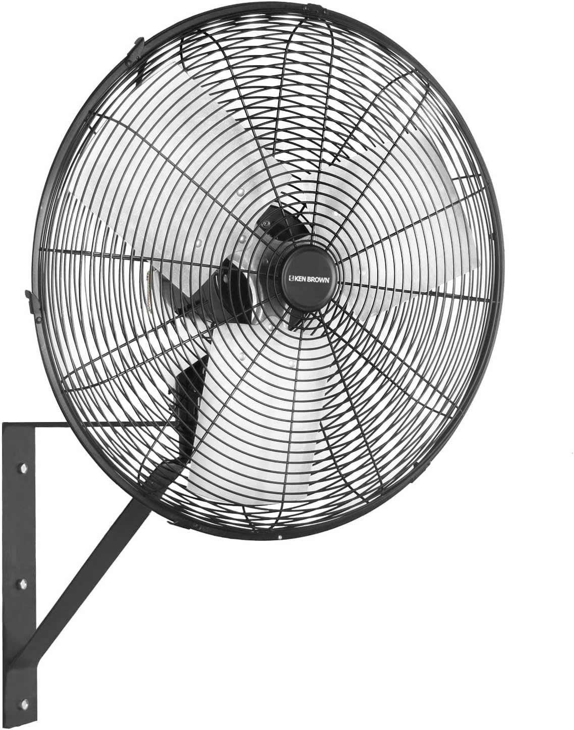 KEN BROWN 20 Inch Industrial Oscillating Wall Mount Fan 5500CFM,Heavy Duty,High Velocity,3