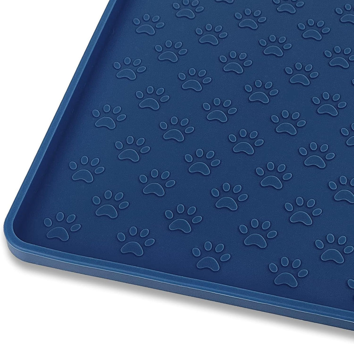 Ptlom Silicone Pet Placemat for Dog and Cat, Waterproof Non-Slip Pet Feeding Bowl Mats for Food and