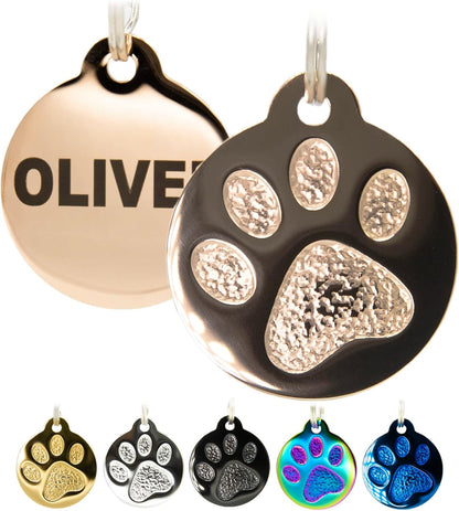 Engraved Pet Tag for Dogs and Cats - Personalized Front & Back up to 4 Lines of Text Custom