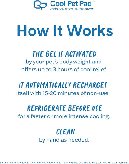 The Green Pet Shop Cool Pet Pad - Extra Small, Disney’s Stitch - Self-Cooling, Pressure Activated