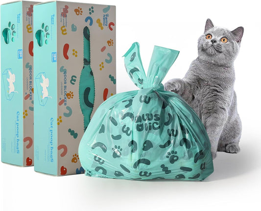 Poop Bags for Dog and Cat - Biodegradable 100% Leak-Proof Pet Waste Bags with Handle, 360 Count
