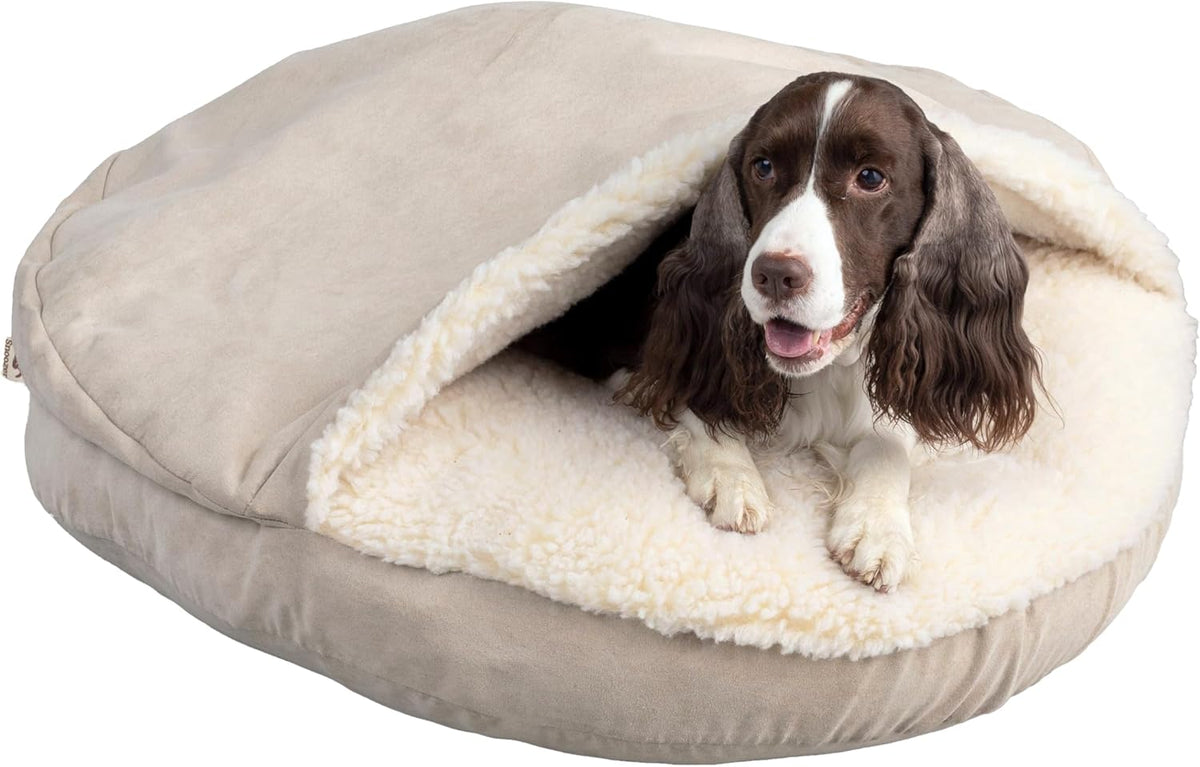Snoozer Luxury Cozy Cave Dog Bed - Indoor Dog Bed with Cover Cave, Covered Calming Burrow for Small