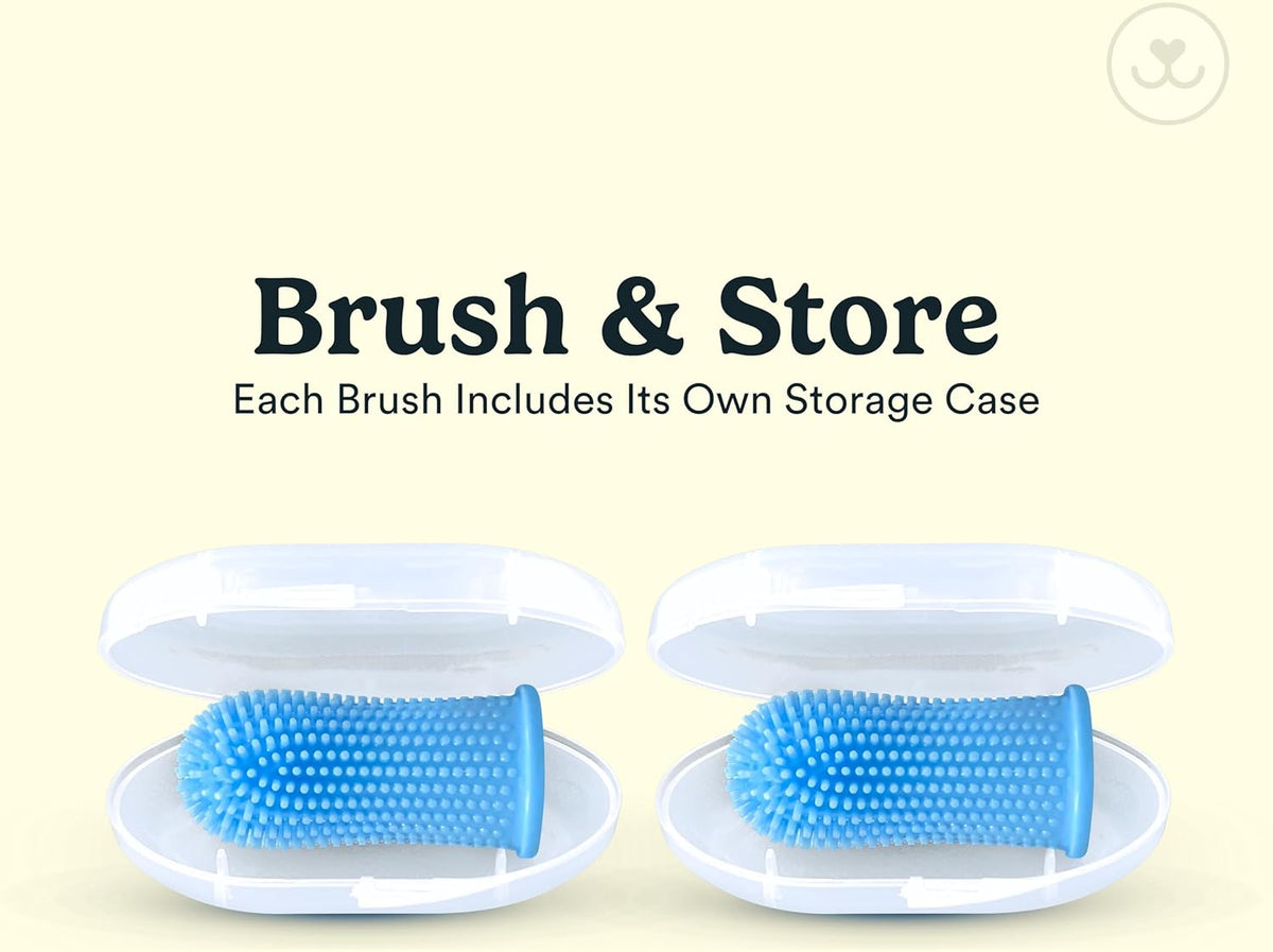 Jasper Dog Toothbrush, 360 Dog Tooth Brushing Kit, Finger Toothbrush, Cat Tooth Brush, Teeth