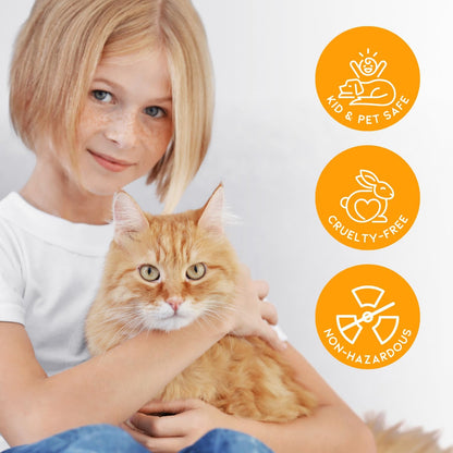 Cat Litter Deodorizer Jar (Orange Scent, 16 Oz, Pack of 1) - Cat Litter Odor Control Gel In A Jar