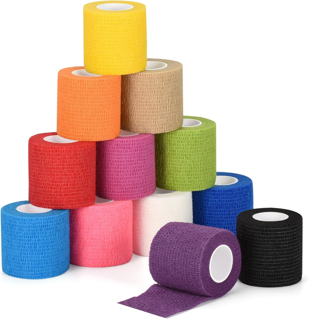 Self Adhesive Bandage Wraps 2 Inch x 5 Yards Athletic Tape Elastic Bandage Wrap for Wrist Ankle