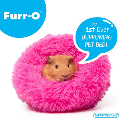 Paw Inspired Furr-O Burrowing Pet Bed with Zip-On Spandex and Fleece Bottoms for Guinea Pigs and