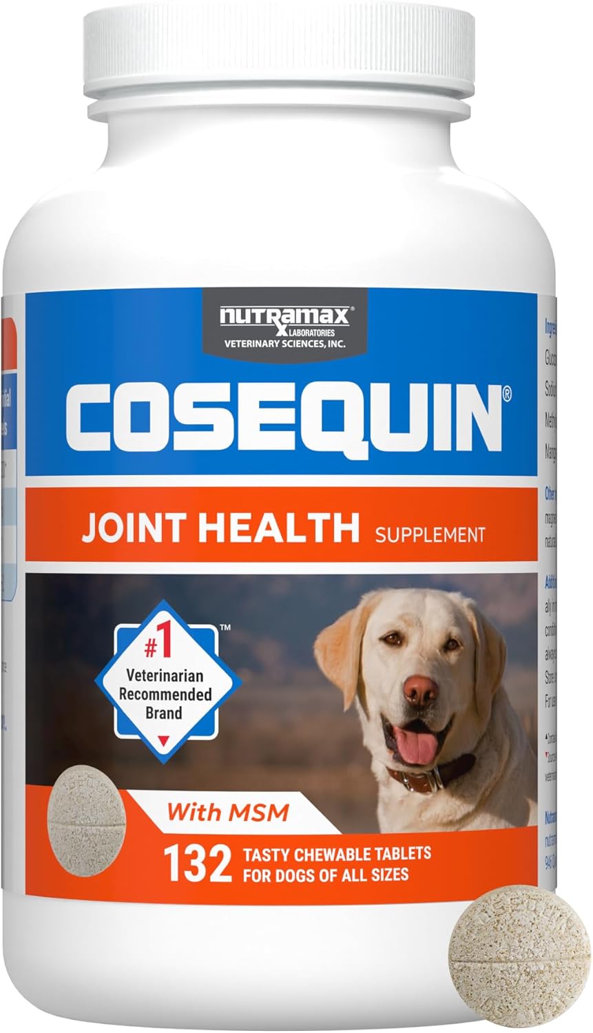 Nutramax Cosequin for Dogs Joint Health Supplement, Contains Glucosamine for Dogs, Plus Chondroitin
