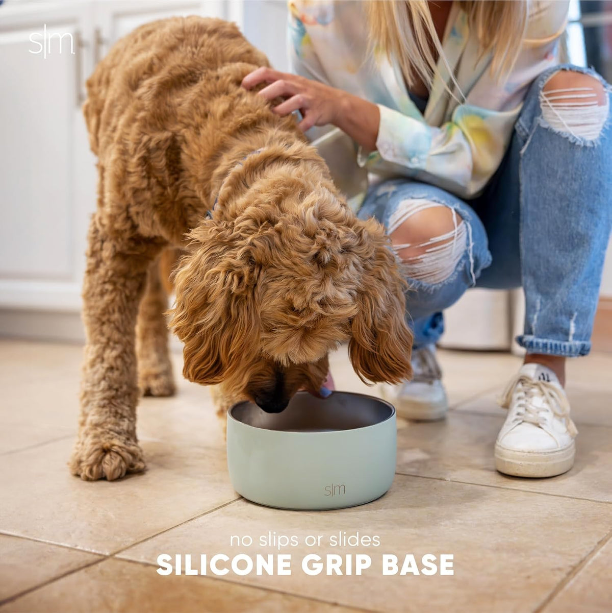Simple Modern Stainless Steel Pet Water Bowl for Dogs & Cats | Reusable Insulated Stainless Steel