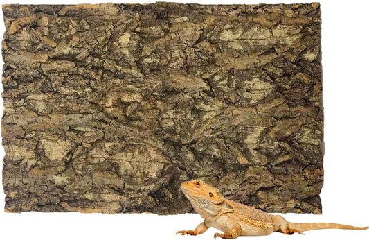 Tfwadmx Terrarium Cork Bark Background, 11.8"x7.8" Thickened Reptile Tank Tree Backdrop Wall Decor