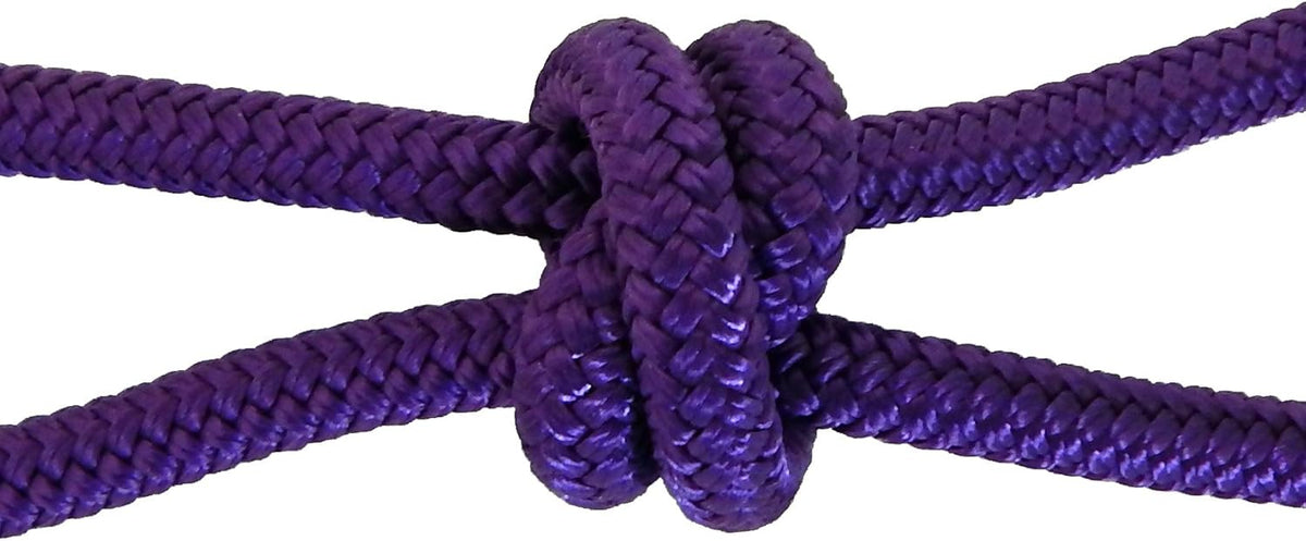 Horse Rope Training Halter - 4 Knot 1/4" Stiff Halter Cord - Used by Famous Trainers Multiple Sizes