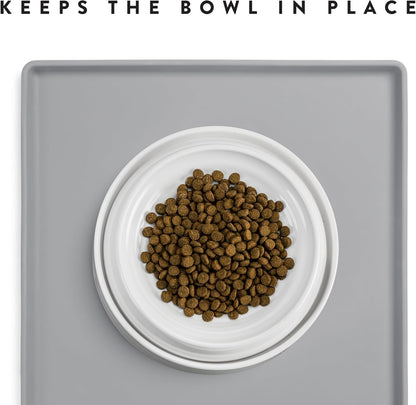 CatGuru Cat Food Mat, Small & Large Pet Feedingd Mat, 100% Waterproof Cat Mats for Food and Water