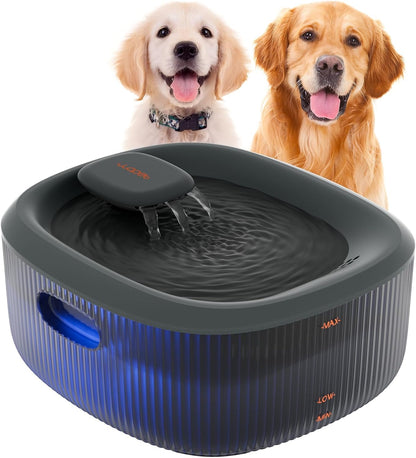 WOPET Dog Water Fountain for Large Dogs, 6L/205oz/1.7Gal Automatic Dog and Cat Water Fountain,Dog