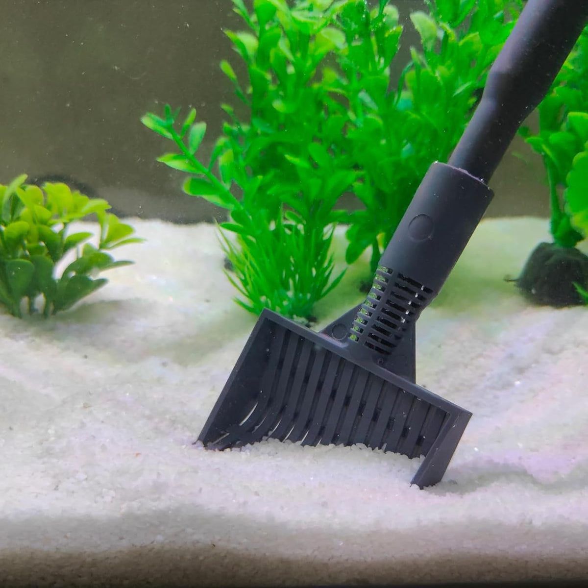 AQUANEAT 6 in 1 Fish Tank Cleaning Tools, Aquarium Cleaner Set with Adjustable Handle, Including