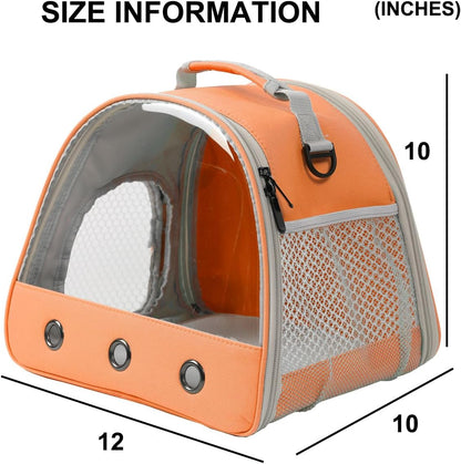 Rabbit Travel Carrier,Lizards Carrier, Small Animal Travel Bag for Bunny Sugar Glider Hedgehog Rat