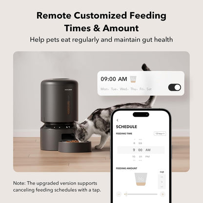 PETLIBRO Automatic Cat Feeder, 5G WiFi Automatic Dog Feeder with Freshness Preservation, 5L Timed