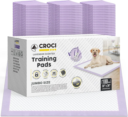 CROCI Dog Pads Extra Large 36x36in, Puppy Pads with Adhesive Tabs Super Absorbent Up to 11 Cups