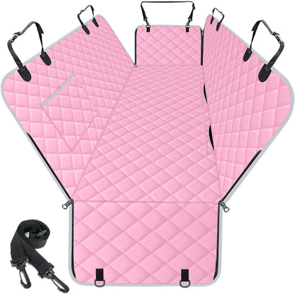 Waterproof Dog Car Seat Cover for Back Seat - Durable, Scratch Proof Pet Hammock with Nonslip