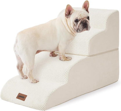 Dog Stairs Ramp for Bed 19.7" H - Pet Stairs Steps for Small to Medium Dogs to Get on Bed and